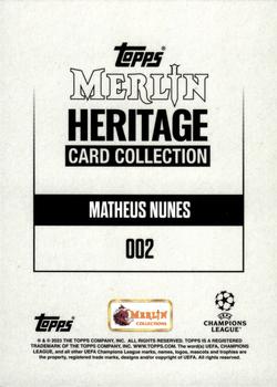 2023-24 Merlin Heritage UEFA Club Competitions - Red #002 Matheus Nunes Back