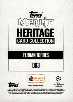 2023-24 Merlin Heritage UEFA Club Competitions - Red #003 Ferran Torres Back