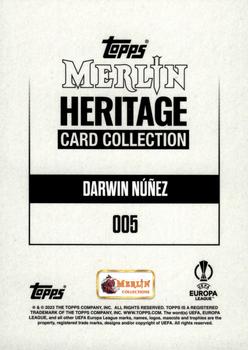 2023-24 Merlin Heritage UEFA Club Competitions - Red #005 Darwin Núñez Back