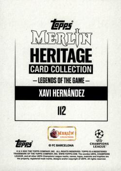2023-24 Merlin Heritage UEFA Club Competitions - Red #112 Xavi Hernández Back