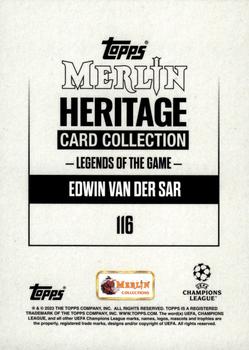2023-24 Merlin Heritage UEFA Club Competitions - Red #116 Edwin van der Sar Back