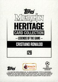 2023-24 Merlin Heritage UEFA Club Competitions - Gold #126 Cristiano Ronaldo Back