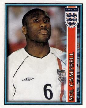 2002 Merlin's England World Cup Sticker Collection #10 Sol Campbell Front