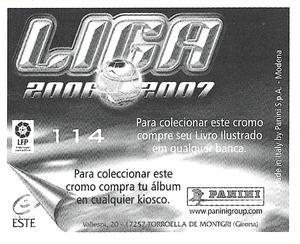 2006-07 Panini Liga Este Stickers (Mexico Version) #114 Valeron Back