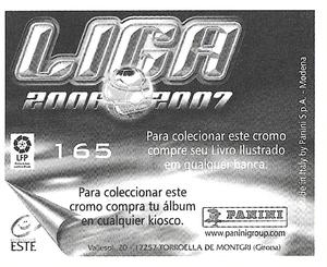 2006-07 Panini Liga Este Stickers (Mexico Version) #165 Ruz Back