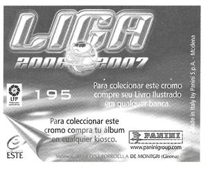 2006-07 Panini Liga Este Stickers (Mexico Version) #195 Tommasi Back