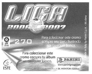 2006-07 Panini Liga Este Stickers (Mexico Version) #270 Cristian Álvarez Back