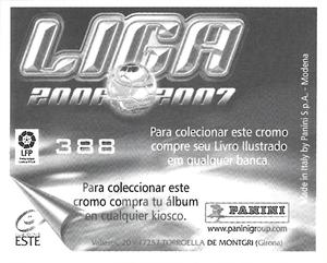 2006-07 Panini Liga Este Stickers (Mexico Version) #388 Cuartero Back