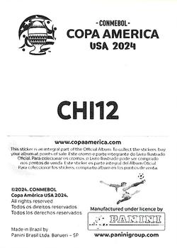 2024 Panini CONMEBOL Copa America USA Stickers #CHI12 Guillermo Soto Back