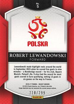 2016-17 Panini Select - Blue #5 Robert Lewandowski Back