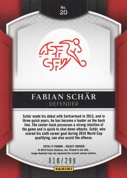 2016-17 Panini Select - Blue #20 Fabian Schar Back