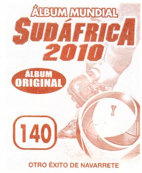 2010 Navarrete Album Mundial Sudafrica 2010 Stickers #140 Jonathan Spector Back