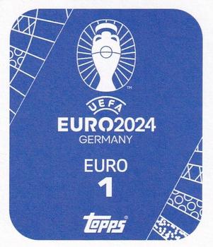 2024 Topps UEFA EURO 2024 Germany Sticker Collection #EURO1 Trophy Back