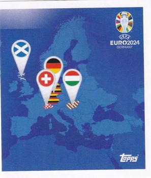 2024 Topps UEFA EURO 2024 Germany Sticker Collection #GA2 Group A Overview 2 Front