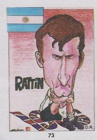 1990 Pronostocos Los Grandes del Futbol Mundial (1930-1990) #73 Antonio Rattin Front