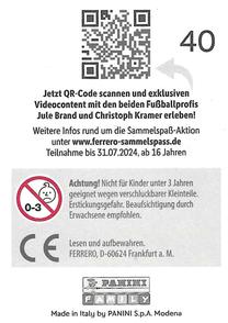 2024 Panini Ferrero DFB Team Sticker Collection #40 Kai Havertz Back