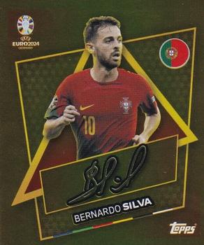 2024 Topps UEFA EURO 2024 Germany Sticker Collection - Star Player Gold Signature #POR-SP Bernardo Silva Front