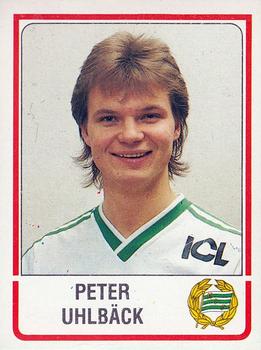 1986 Panini Fotboll 86 Allsvenskan och Division II #67 Peter Uhlbäck Front