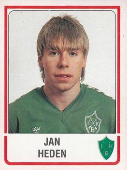 1986 Panini Fotboll 86 Allsvenskan och Division II #160 Jan Heden Front