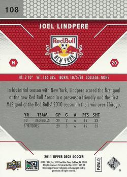 2011 Upper Deck MLS #108 Joel Lindpere Back