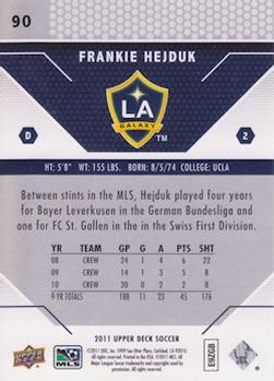2011 Upper Deck MLS #90 Frankie Hejduk Back