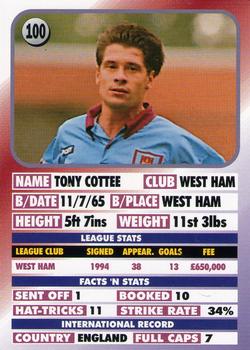 1995-96 LCD Publishing Premier Strikers #100 Tony Cottee Back