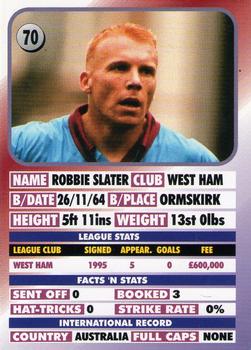 1995-96 LCD Publishing Premier Strikers #70 Robbie Slater Back