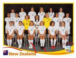 2011 Panini FIFA Women's World Cup Stickers #122 New Zealand Team Front