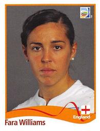 2011 Panini FIFA Women's World Cup Stickers #172 Fara Williams Front