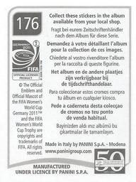 2011 Panini FIFA Women's World Cup Stickers #176 Ellen White Back