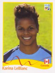2011 Panini FIFA Women's World Cup Stickers #47 Karina LeBlanc Front