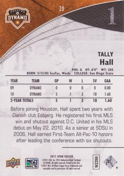 2011 SP Game Used #20 Tally Hall Back