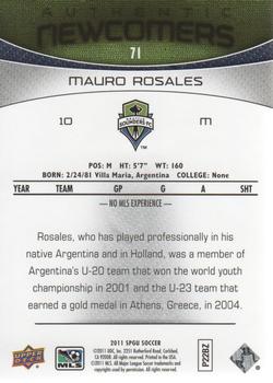 2011 SP Game Used #71 Mauro Rosales Back