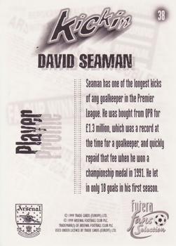 1999 Futera Arsenal Fans' Selection #38 David Seaman Back