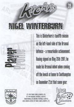1999 Futera Arsenal Fans' Selection #39 Nigel Winterburn Back