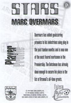 1999 Futera Arsenal Fans' Selection #64 Marc Overmars Back