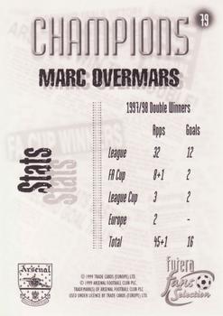 1999 Futera Arsenal Fans' Selection #79 Marc Overmars Back