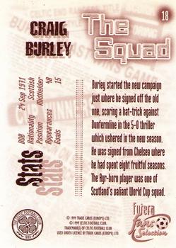 1999 Futera Celtic Fans' Selection #18 Craig Burley Back