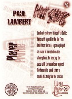 1999 Futera Celtic Fans' Selection #46 Paul Lambert Back