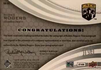 2010 Upper Deck MLS - MLS Marks #MK-RR Robbie Rogers Back