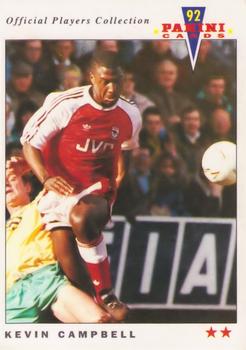 1992 Panini UK Players Collection #13 Kevin Campbell Front
