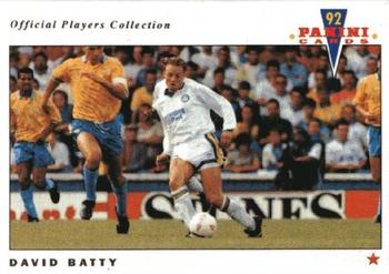 1992 Panini UK Players Collection #85 David Batty Front