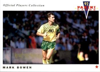 1992 Panini UK Players Collection #147 Mark Bowen Front