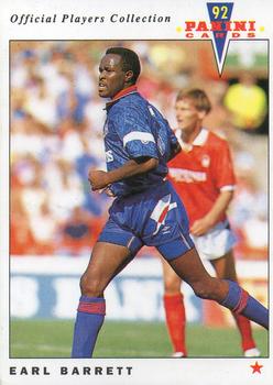 1992 Panini UK Players Collection #183 Earl Barrett Front