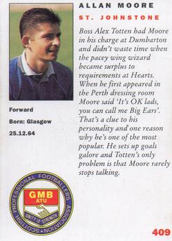 1992 Panini UK Players Collection #409 Allan Moore Back