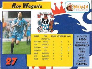 1993 Merlin's Premier League #27 Roy Wegerle Back