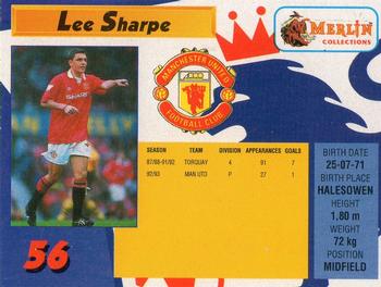 1993 Merlin's Premier League #56 Lee Sharpe Back