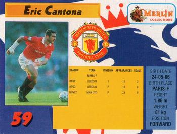 1993 Merlin's Premier League #59 Eric Cantona Back