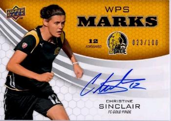 2010 Upper Deck MLS - WPS Marks #WM-CS Christine Sinclair Front