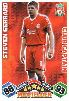 2009-10 Topps Match Attax Premier League Extra #NNO Steven Gerrard Front